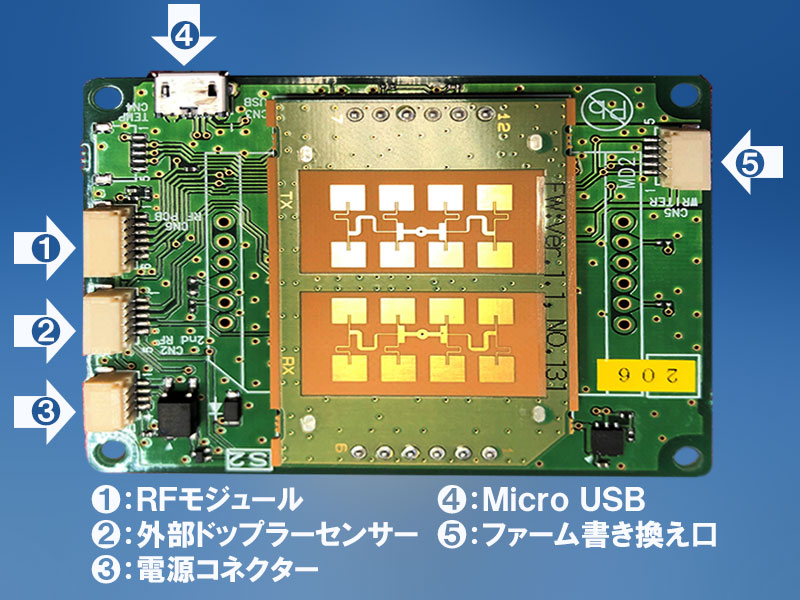ルームセンサー基板タイプ(製品型番 MSS-104-PCB)