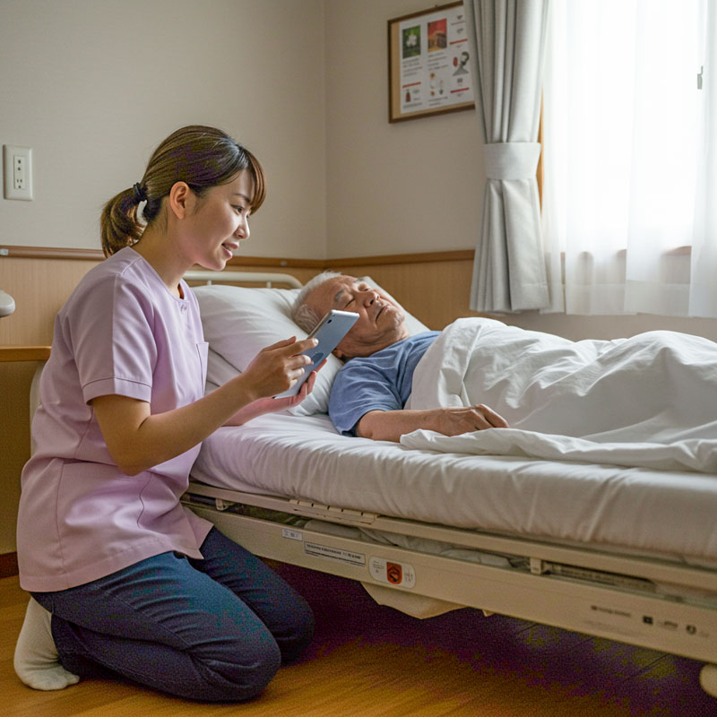 非接触バイタルセンサーの介護の現場で役立てること