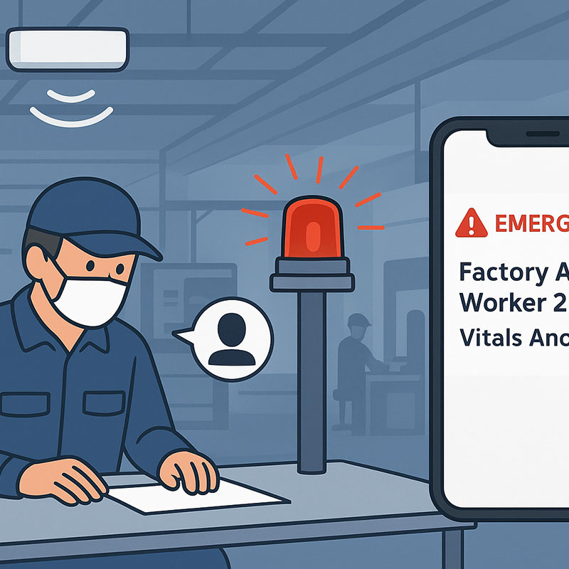 アラートは現場のパトライト（可視化）